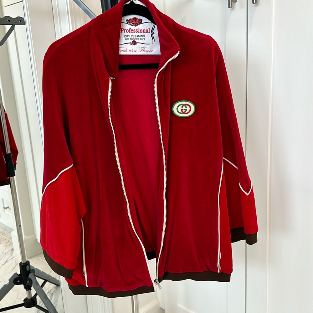 EUC VELOUR Gucci jacket